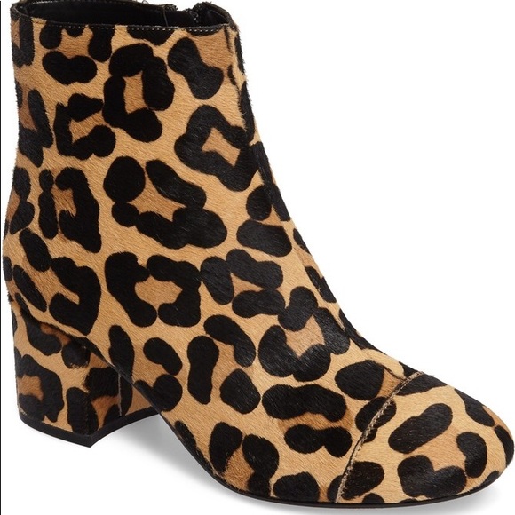halogen leopard booties